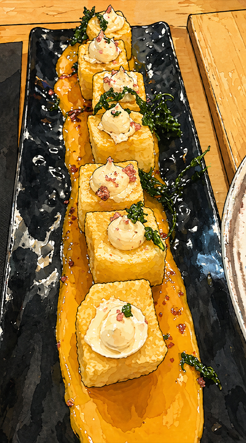 rollo de sushi rellenado