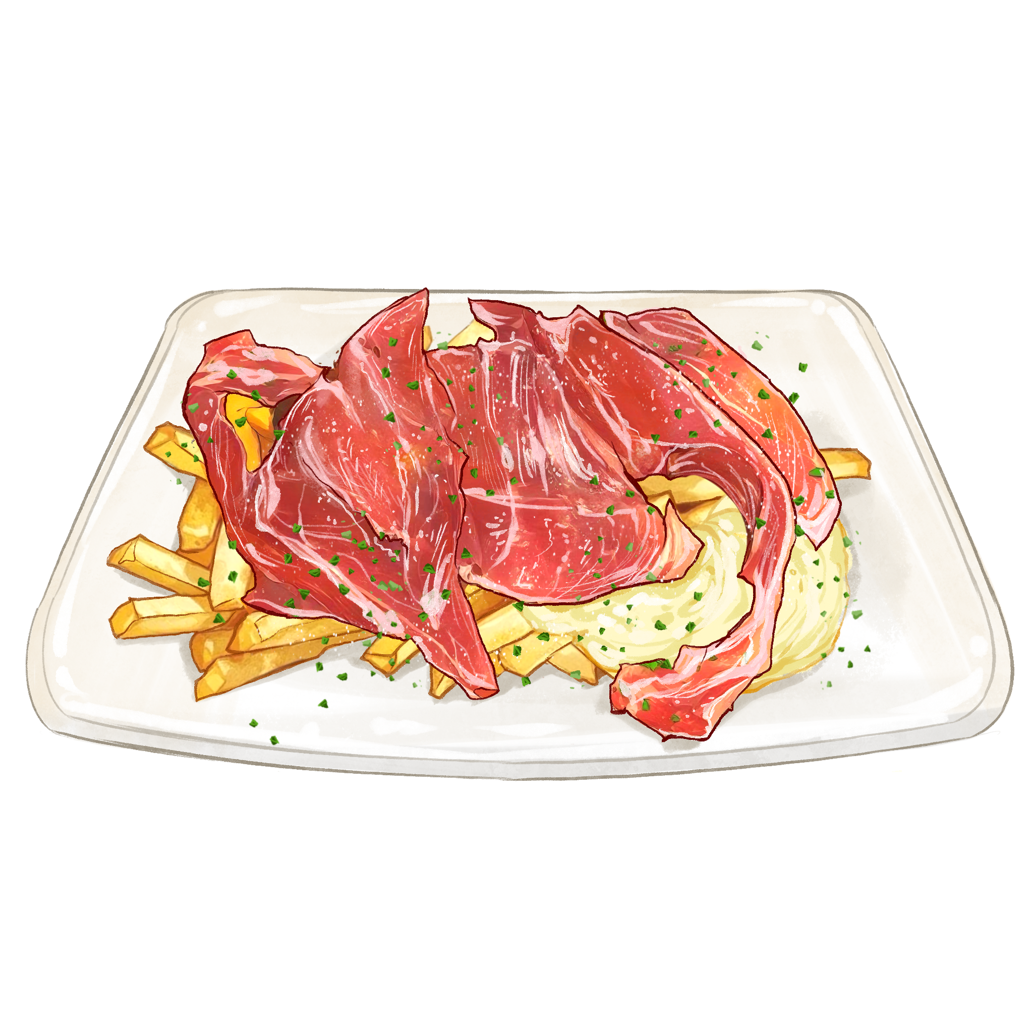 Huevos estrellados con Jamón Ibérico