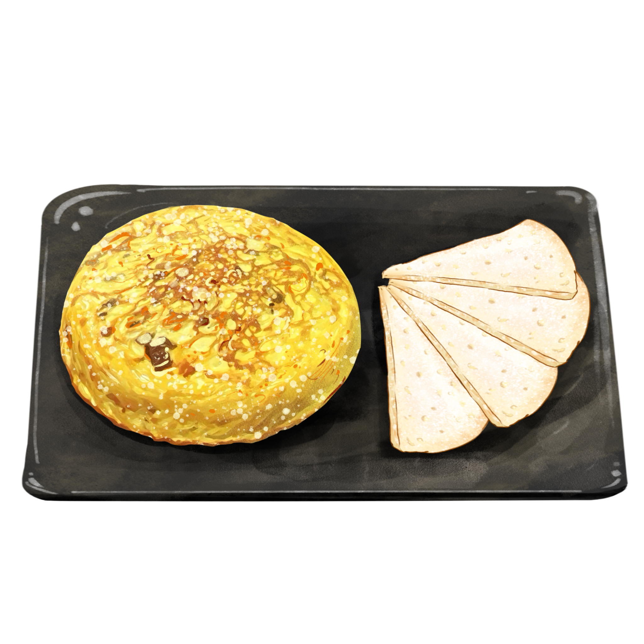 Tortilla de Patata y Bacalao Confitado
