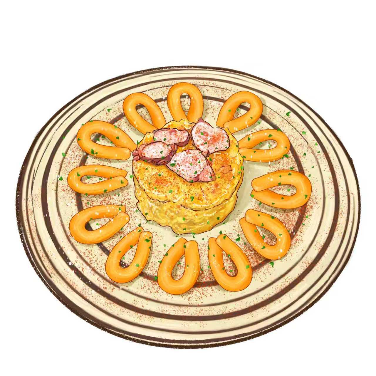 Ensaladilla de Pulpo y Langostinos a la Gallega