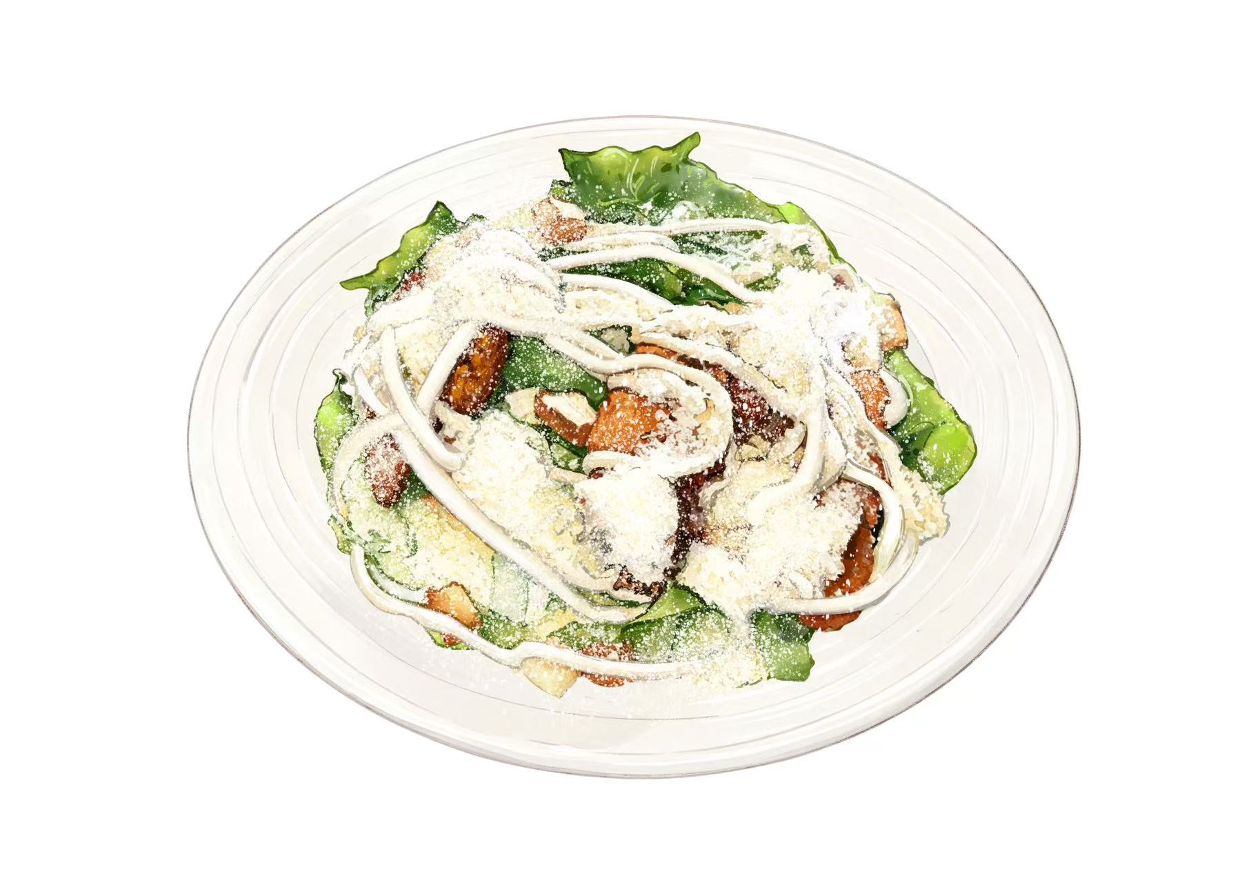 Ensalada cesar Madrid Rio