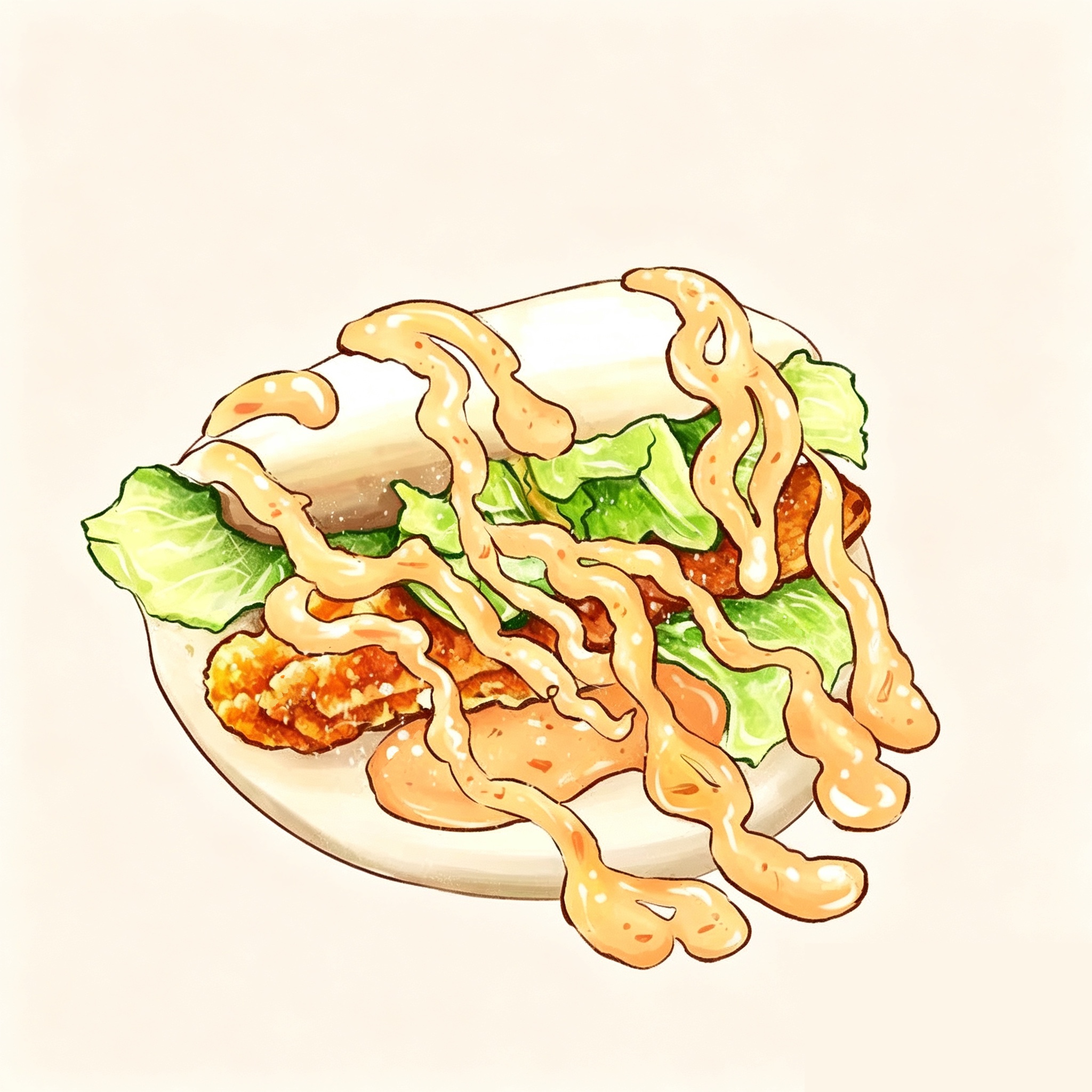 Bao de langostino / pollo