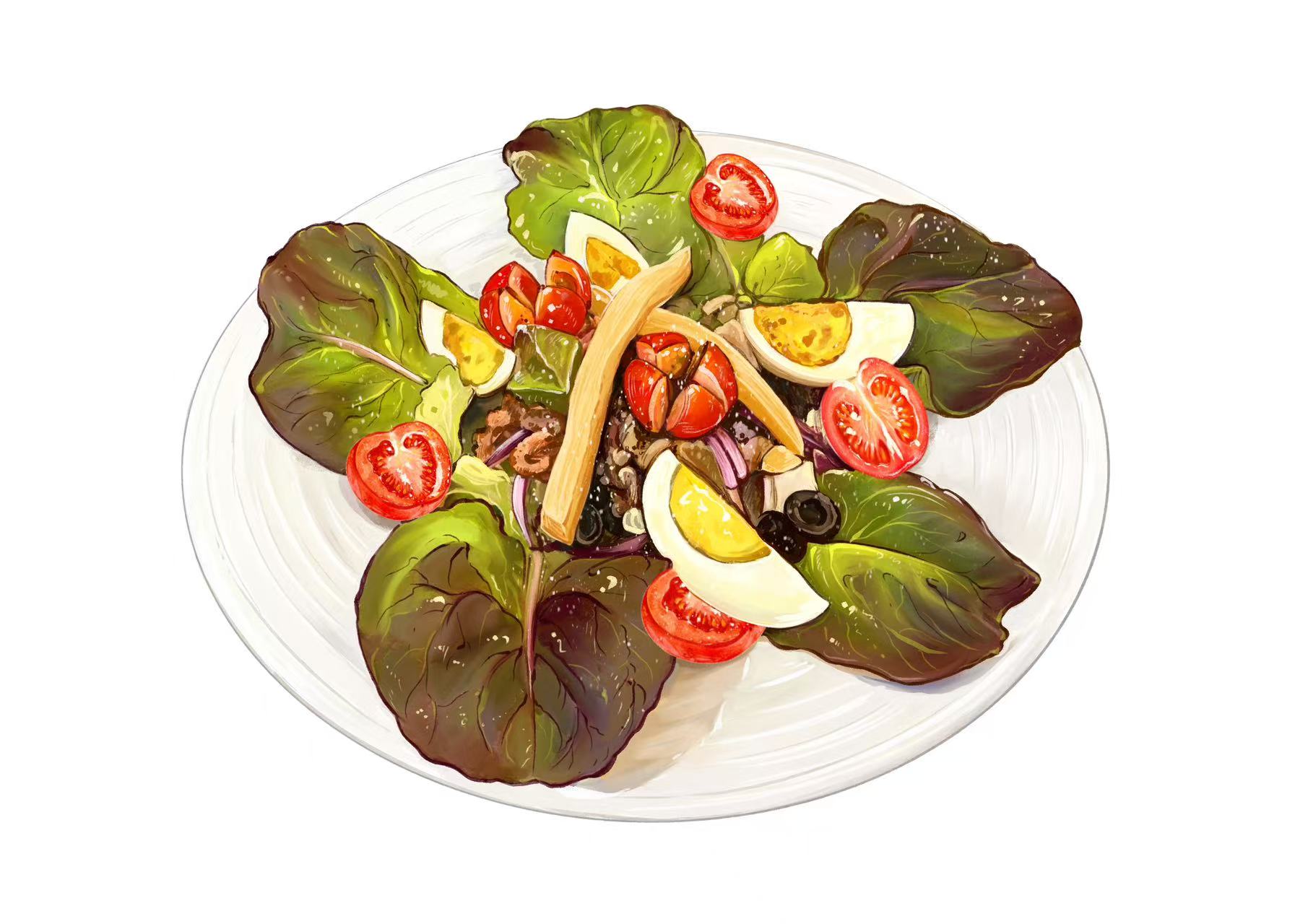 Ensalada mixta Madrid Rio